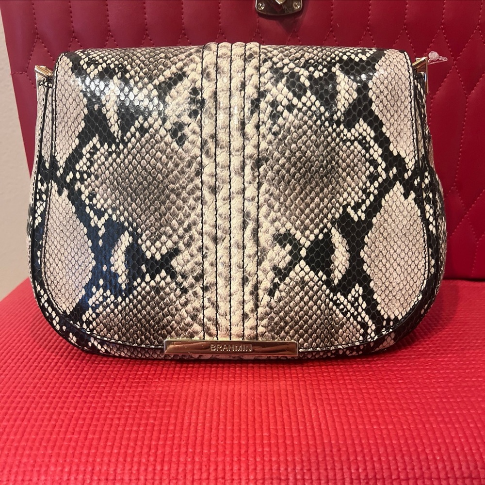 Brahmin crossbody Small Nadine Caviar Felix NWT